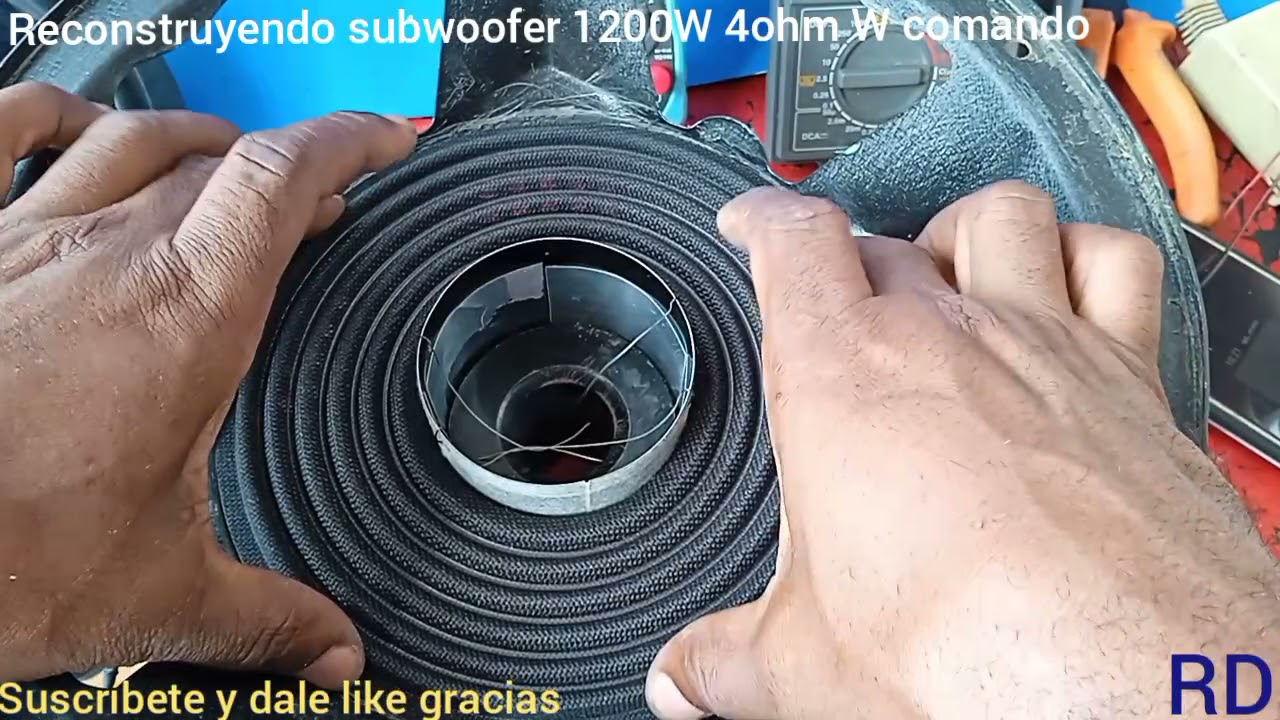 enconado de subwoofer comando 1200W 2X4ohm