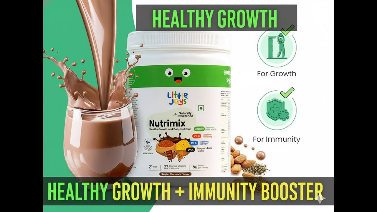 Best Kids Nutrition Drink? | Little Joys Nutrimix Belgian Chocolate Honest Review 💪