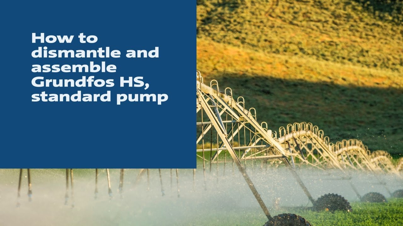 How to dismantle and assemble Grundfos HS, standard pump