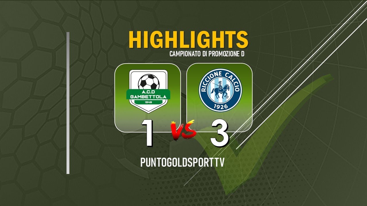 HIGHLIGHTS | Gambettola vs Riccione 1926 1-3 - Promozione D