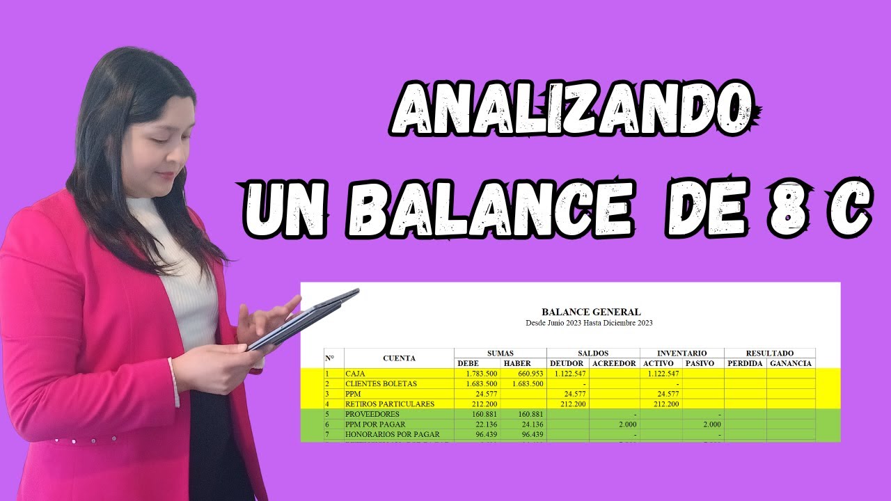 Cómo leer un BALANCE de 8 COLUMNAS | Guía para Contador Recien Egresado en Chile 🇨🇱