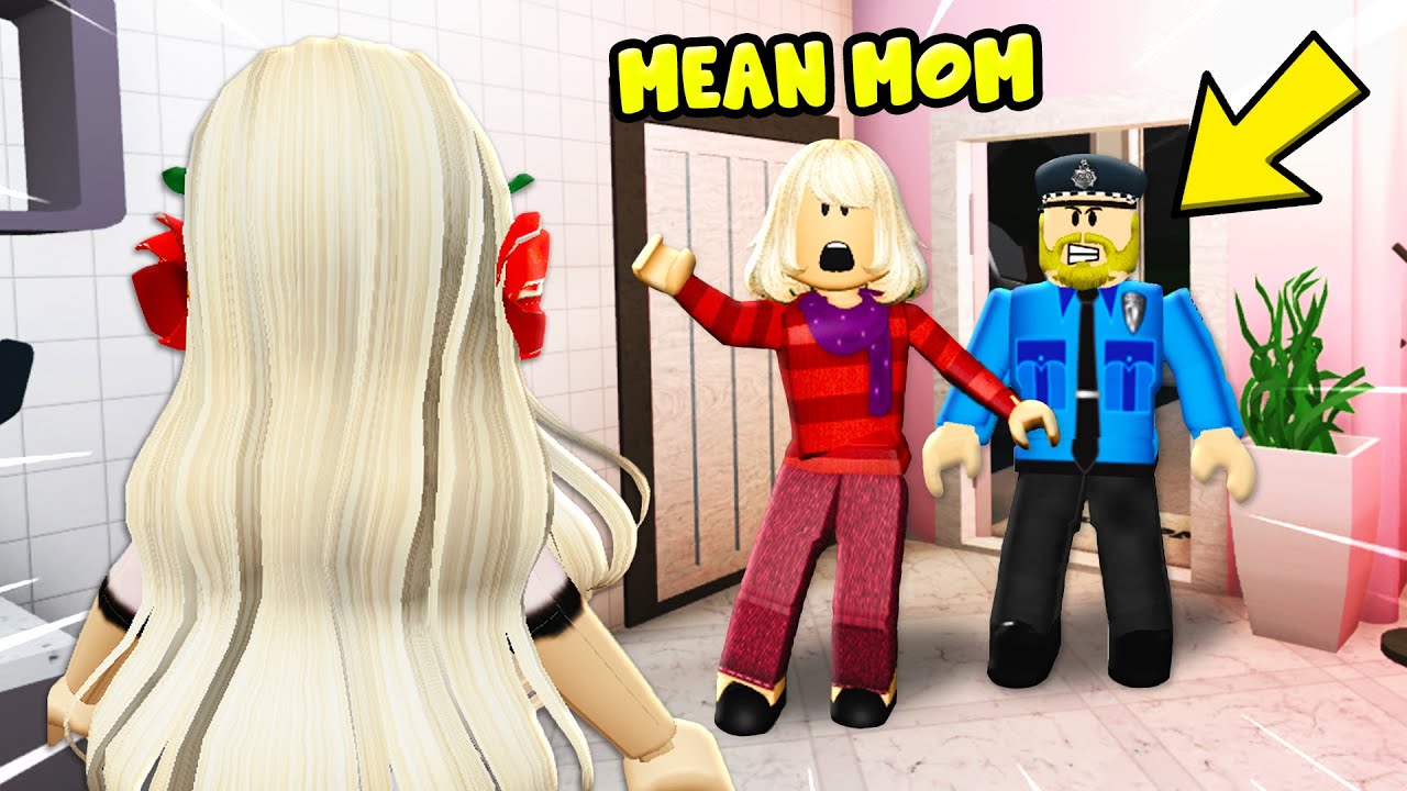 I Was Adopted By A MEAN Mom... She Had Me ARRESTED! (Roblox Bloxburg)