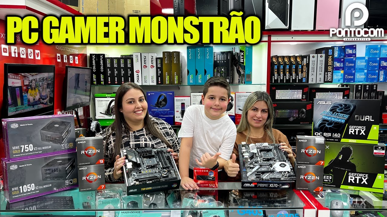 PC GAMER MONSTR&Atilde;O na PONTOCOM INFORM&Aacute;TICA SANTA EFIG&Ecirc;NIA!