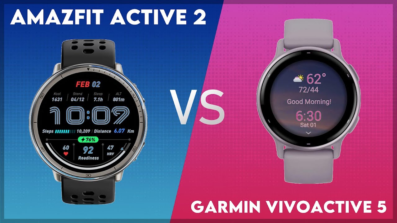 Amazfit Active 2 vs Garmin Vivoactive 5 Comparison