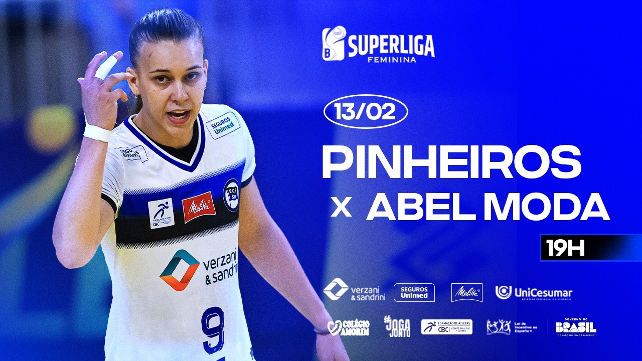 SuperLiga B/ Pinheiros x Abel Moda/ ao vivo com imagens