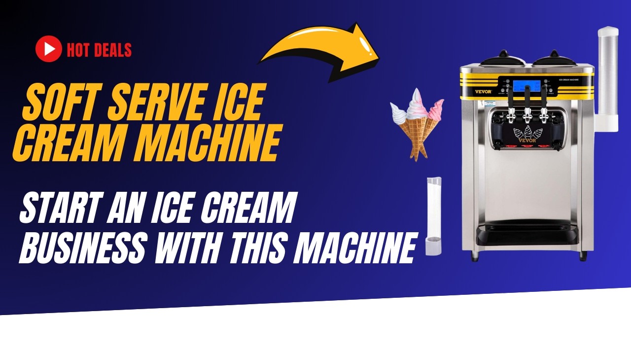 VEVOR Commercial Soft Serve Ice Cream Machine Review – 30L Per Hour