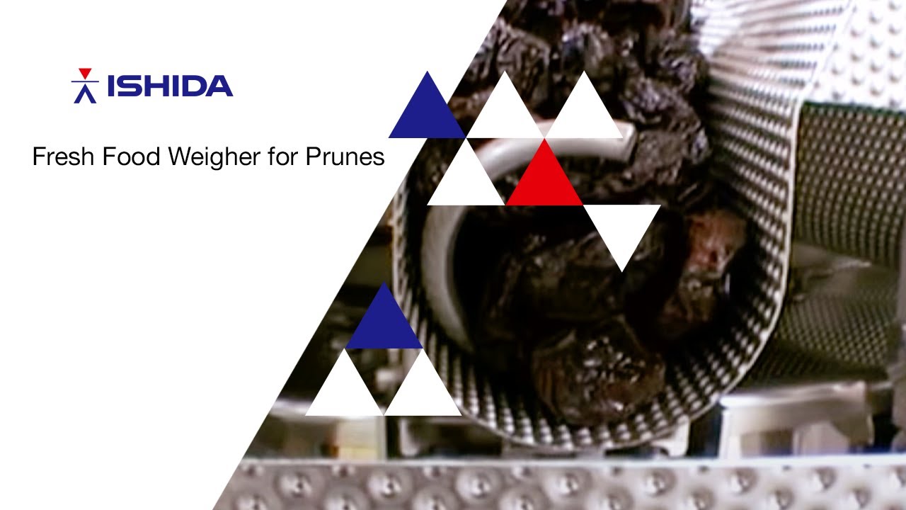 Ishida Fresh Food Weigher and screw feeder weigher for sticky prunes