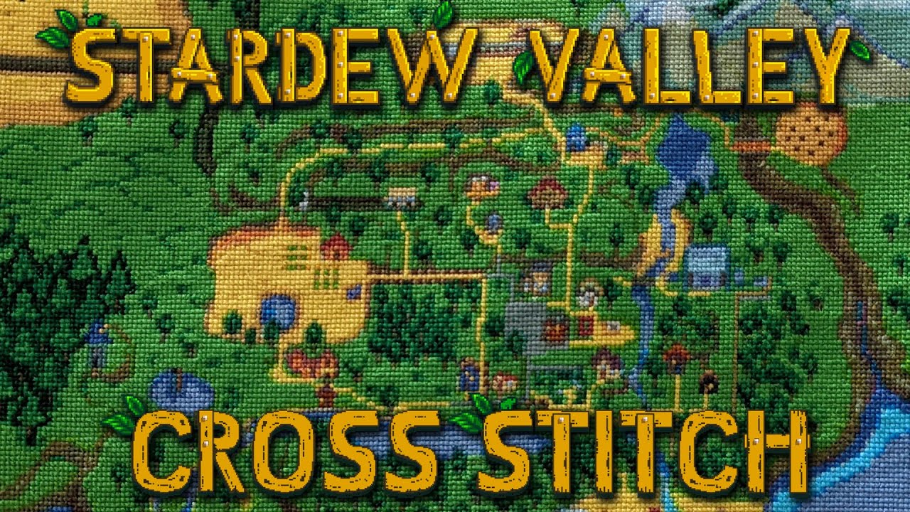 I Cross Stitched The Entire Stardew Valley Map