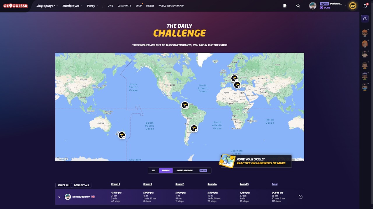 wiener | geoguessr daily challenge #158 (25/2/2026)
