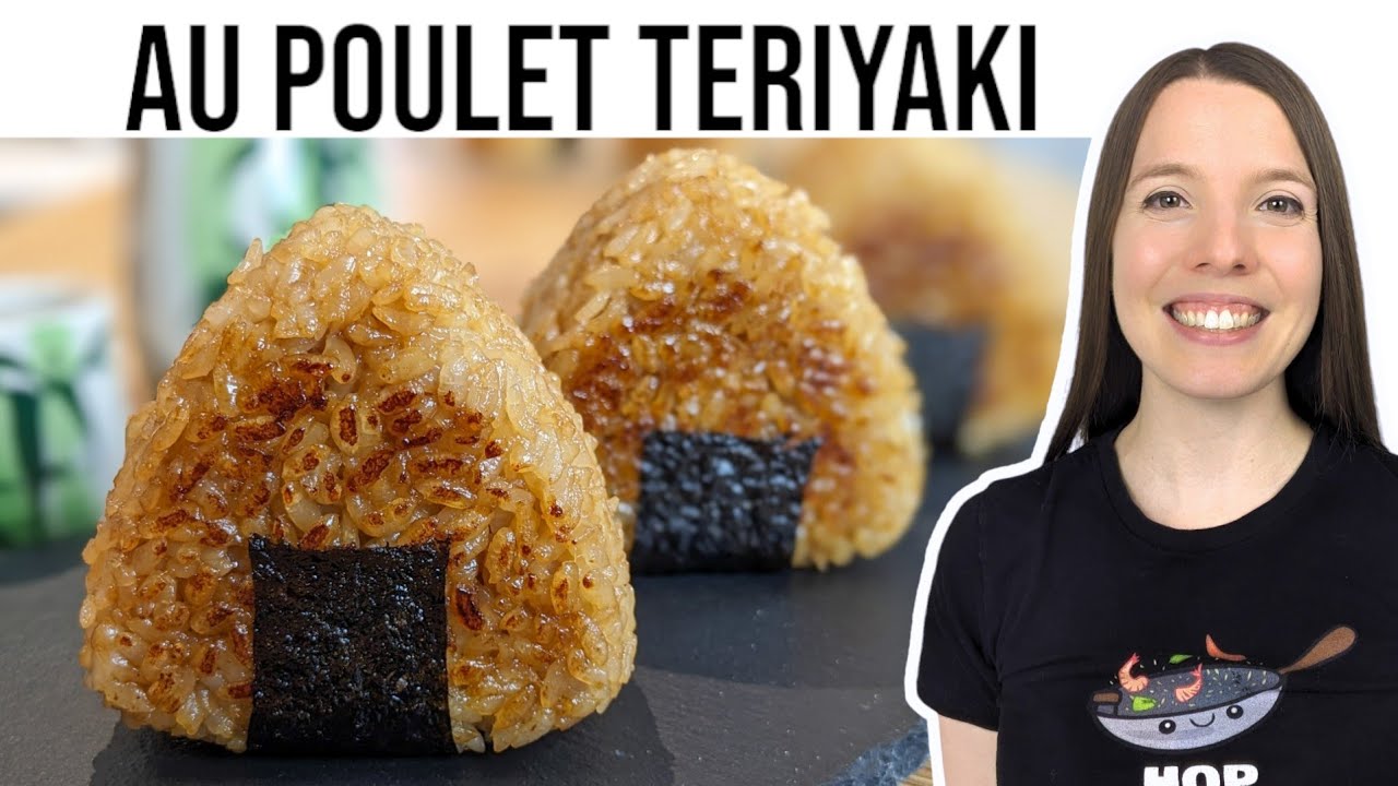 Recette Japonaise: Yaki Onigiri au Poulet Teriyaki - HOP DANS LE WOK