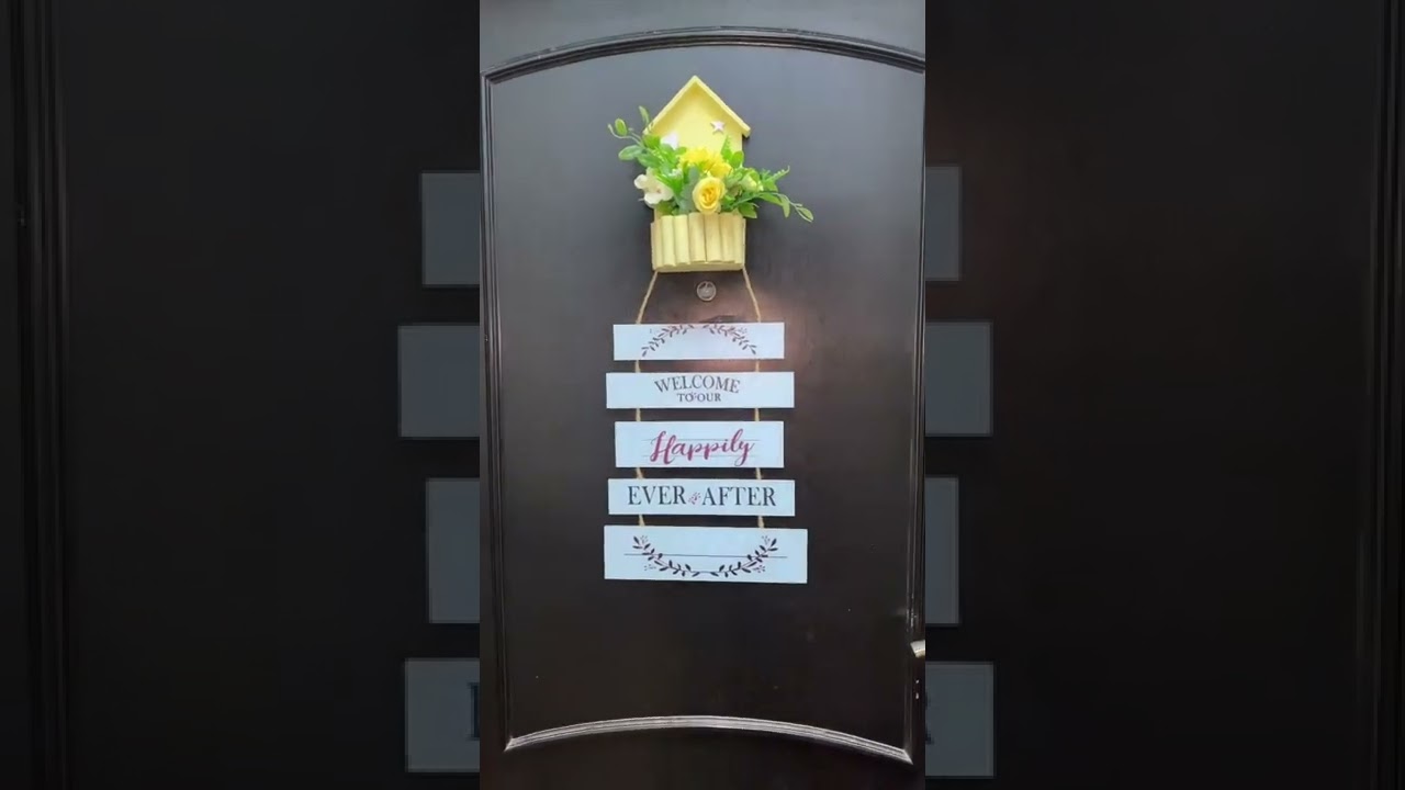 Front Door Decoration Idea..#homedecor #decoration #diy