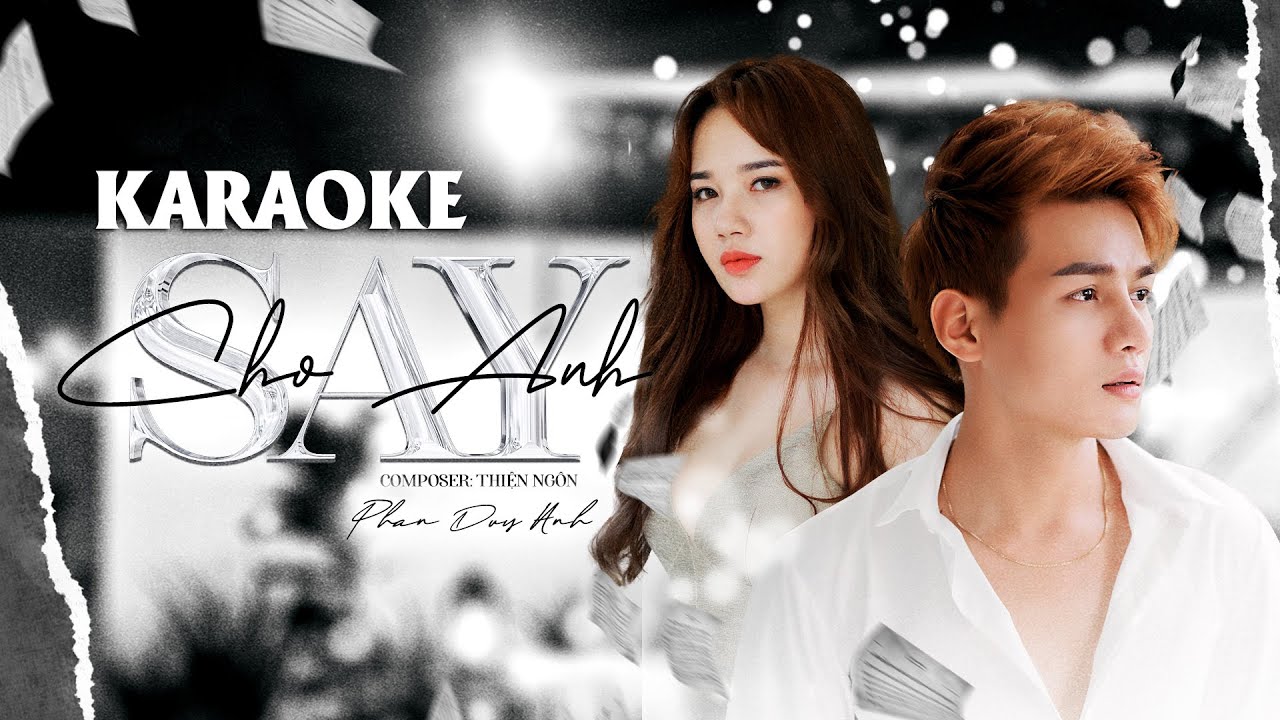 Karaoke | Cho Anh Say - Phan Duy Anh | Beat Gốc Chuẩn ( Có Bè )