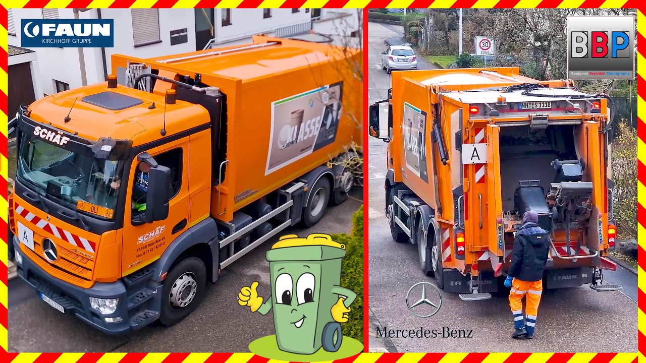 Mercedes-Benz Actros mit Faun Variopress, Restmüll, 2024