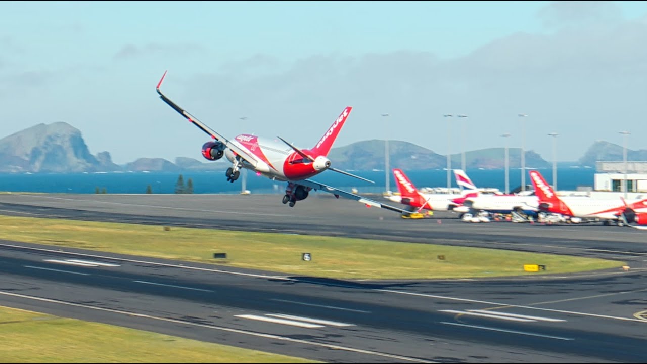 INSANE GO AROUND EASYJET AIRBUS A320 At Madeira Airport