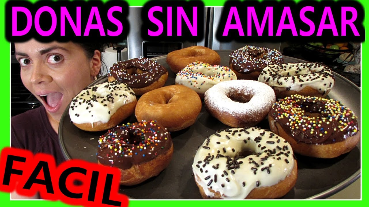DONAS CASERA 🍩 SIN LEVADURA Y SIN AMASAR ✅ PAN DULCE FACIL