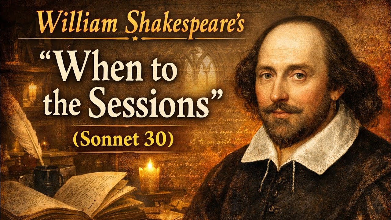 RPSC 2nd Grade - Sonnet 30 - When to the Sessions by Willam Shakespeare explanation | English Poems