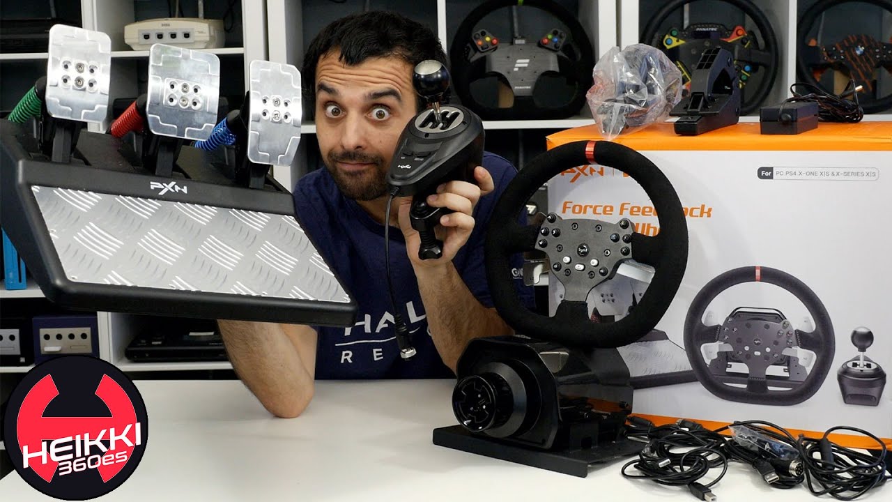 He cometido el error de comprar el PXN V10. Mi review en PC de este volante + pedales + shifter