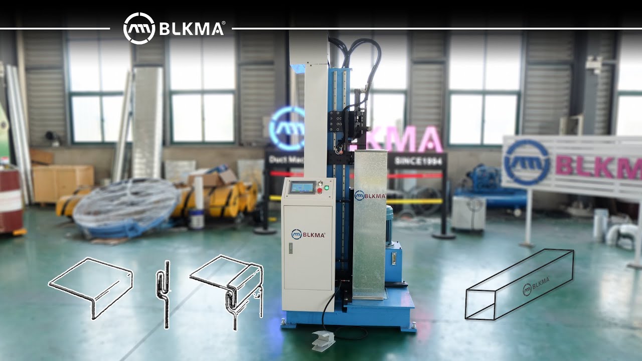 BLKMA&reg; Vertical hydraulic lock seam machine/Automatic air duct seam locker/Lock seam closing machine
