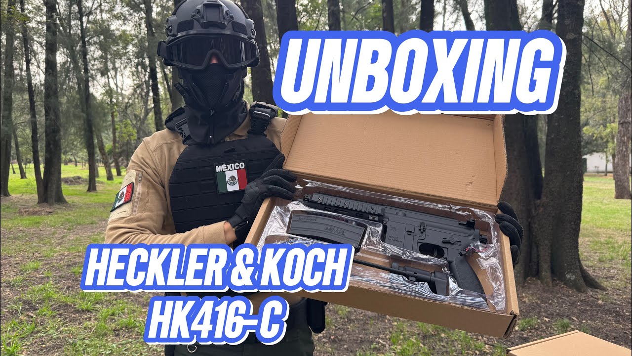 Unboxing Heckler & Koch HK416-C de Hidrogel Alta Gama #Gelsoft #gelblaster 