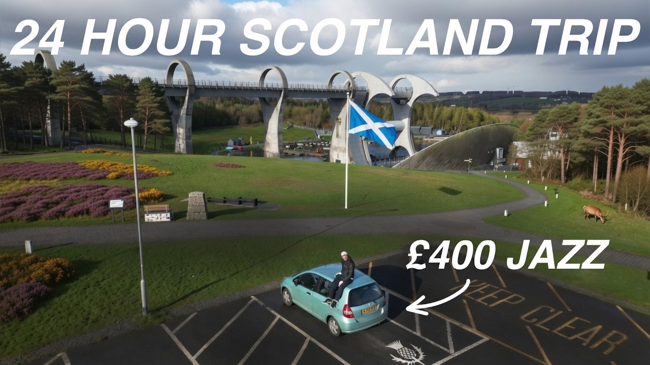 £400 Honda Jazz 900 Mile 24 Hour Scotland Roadtrip (Powered By Anker Solix C2000 Gen 2)