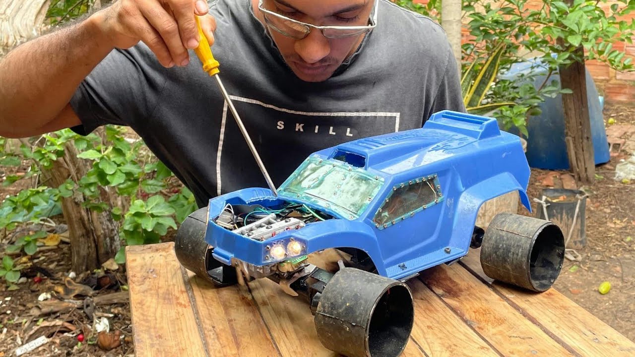 Homen Constrói Carro de Controle remoto gastando R$ 103 