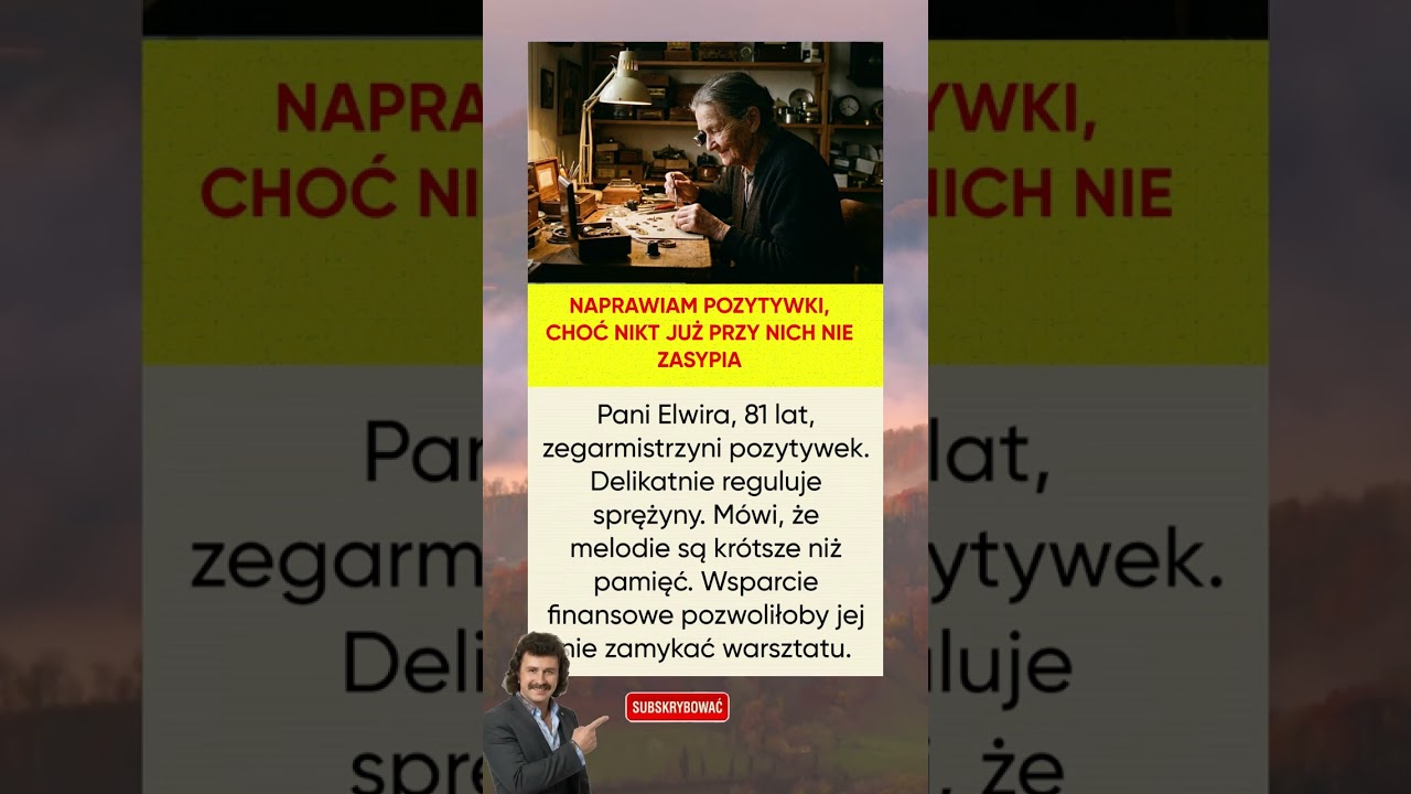 Naprawiam pozytywki, choć nikt już przy nich nie zasypia 