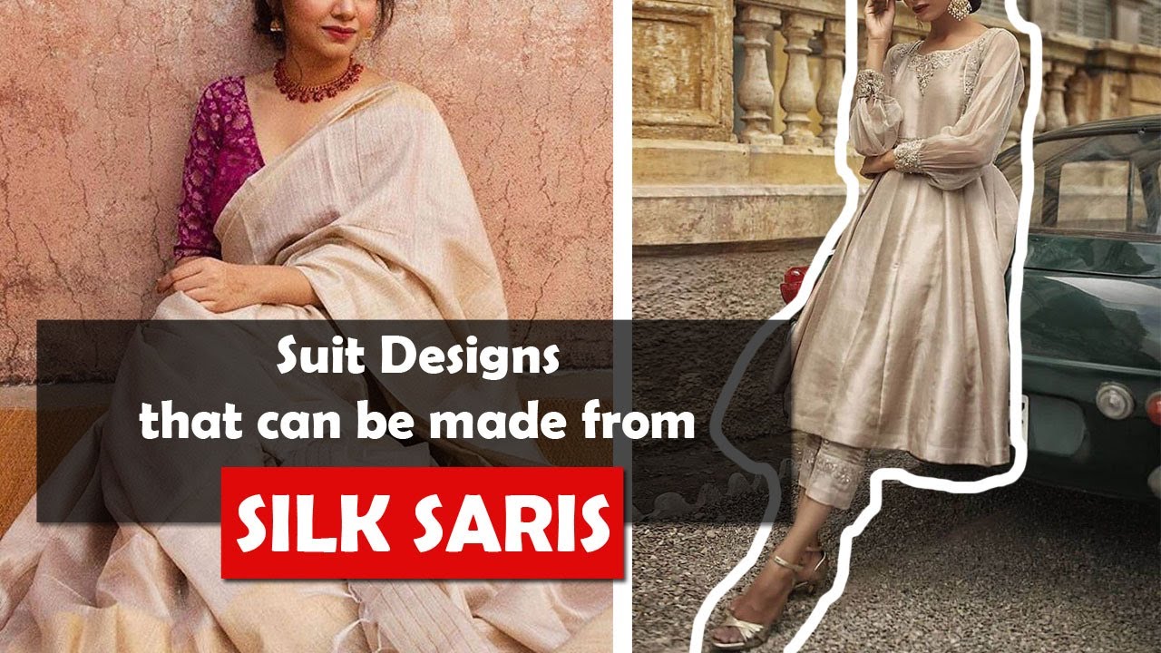 Stunning Suit designs from silk Saris