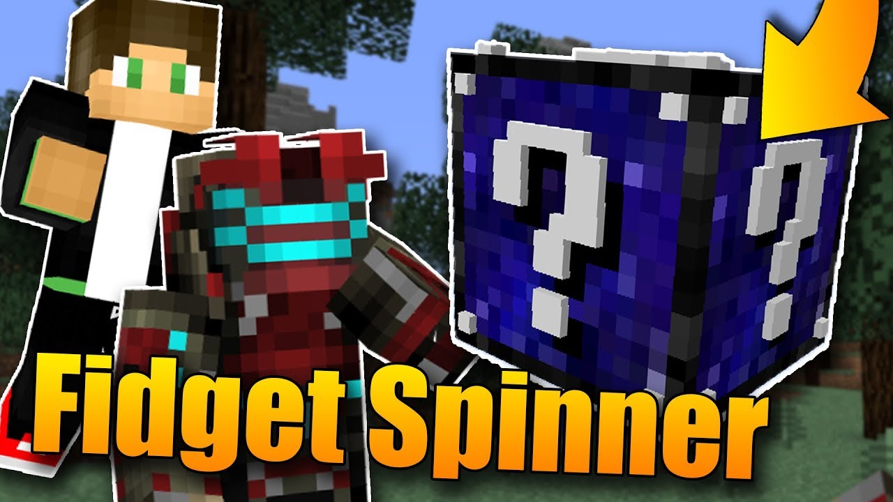 Fidget Spinner Lucky Blocky! 😱- Minecraft Lucky Block Race w/Vitaa