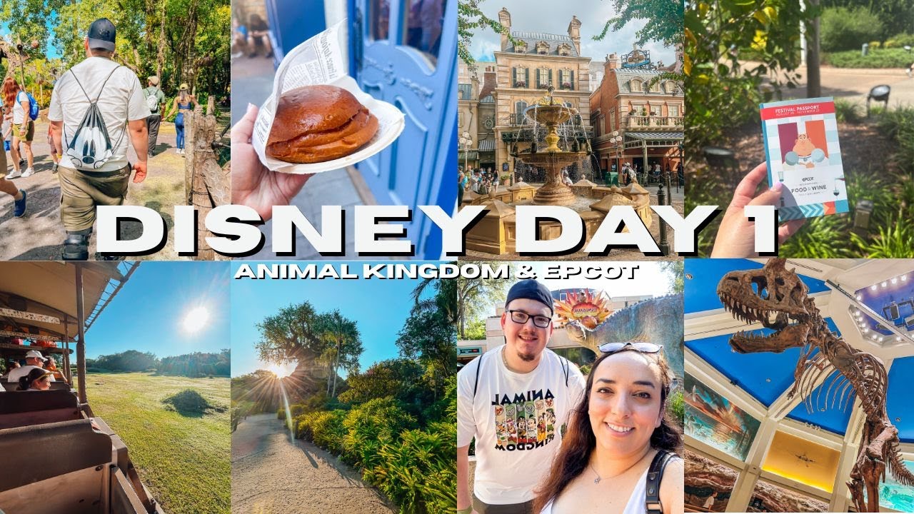 DISNEY VLOG | Our First Day Back at Disney World! 🌍 Animal Kingdom + Epcot Food & Wine Festival 