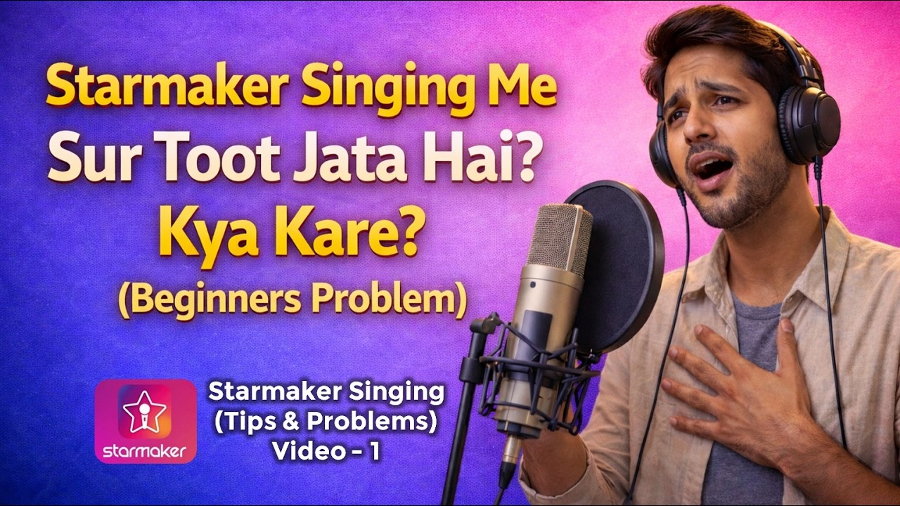 Starmaker Singing Me Sur Toot Jata Hai? Kya Kare? (Beginners Problem), Singing Tips, Video-1
