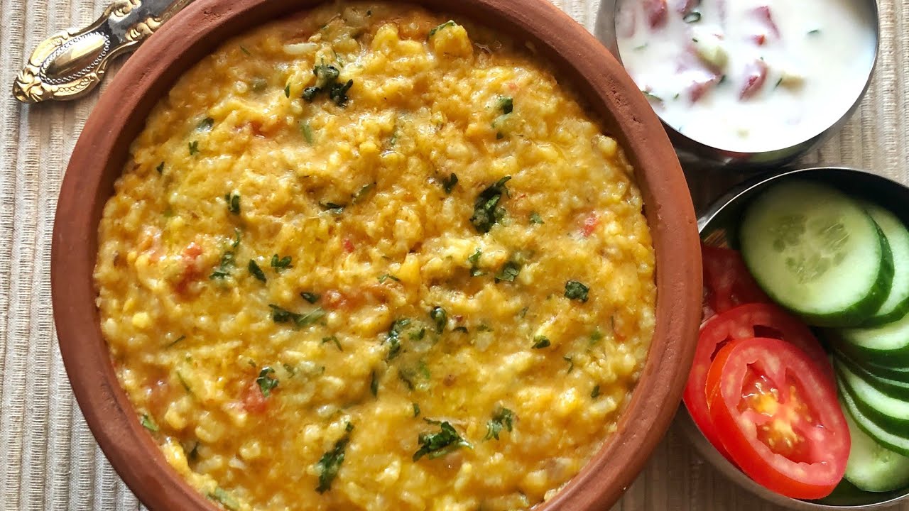 ಹೆಸರುಬೇಳೆ ಕಿಚಡಿ |  Dal Khichdi | Khichdi | HesaruBele Khichdi | Moong Dal Khichdi