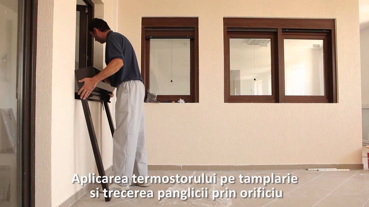 07 Montaj rulou exterior aplicat panglica caseta maro 45 plasa