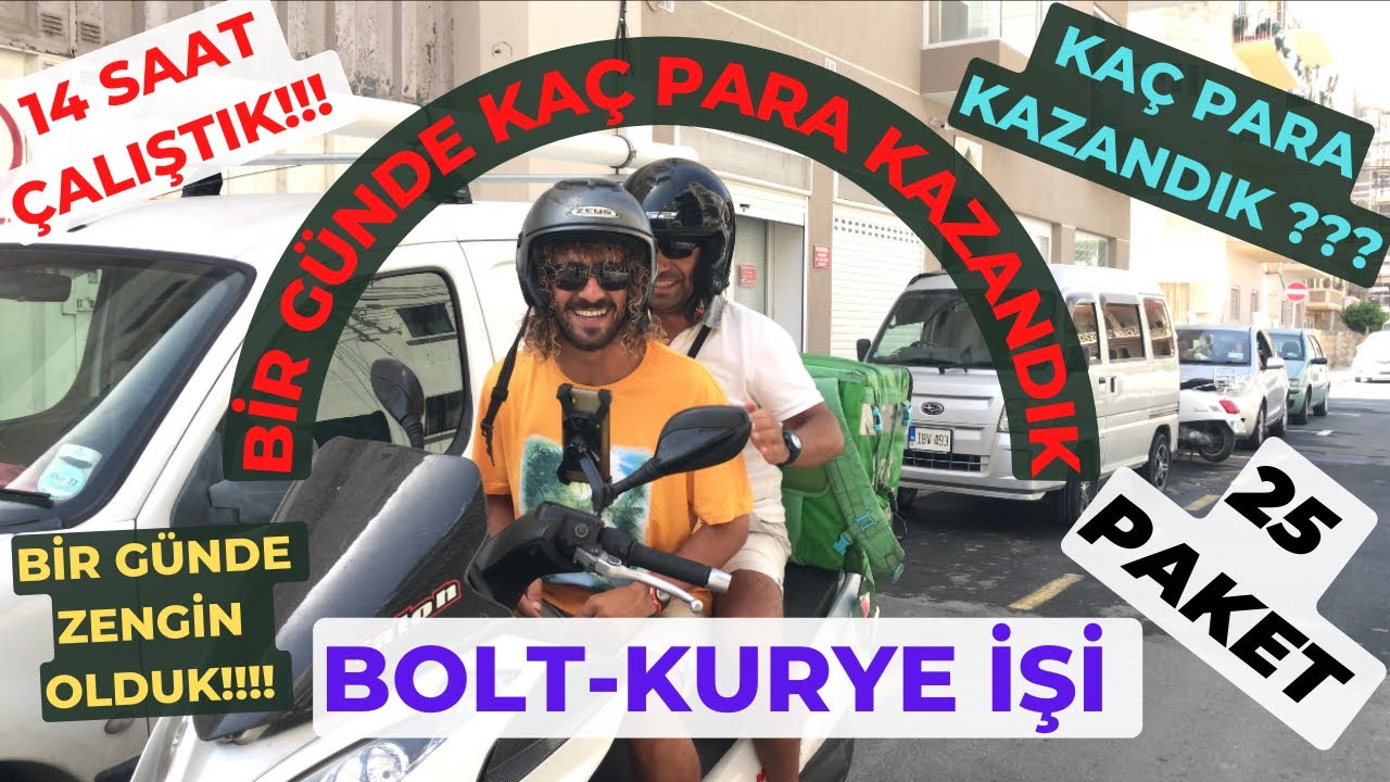 MALTA’DA KURYE İŞİNE BAŞLADIM !!!! ( bir günde 14 saat kurye işi yapmak )