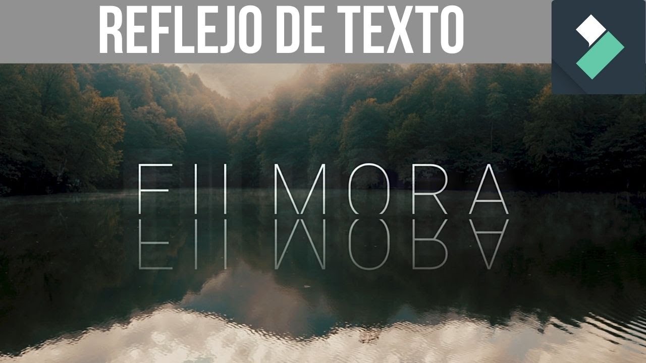 Reflejo de TEXTO con Filmora 11