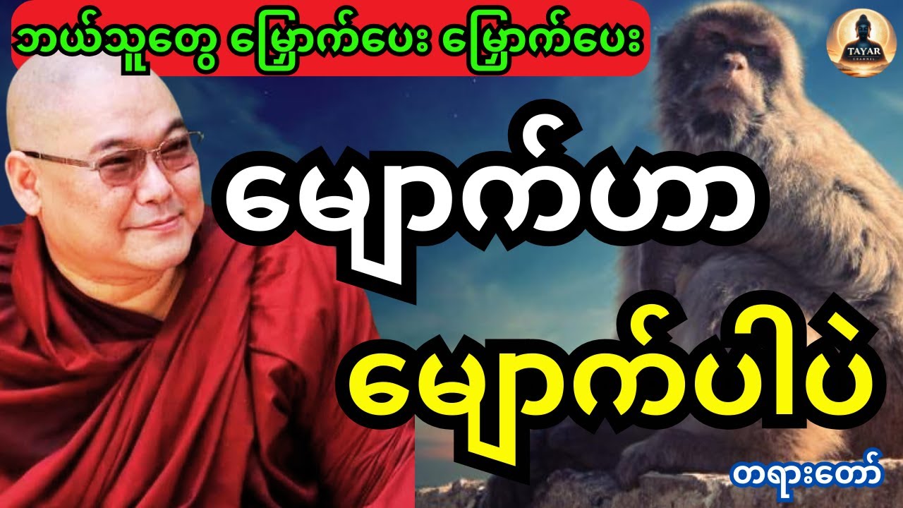 ဒယ်အိုးဆရာတော် ဦးသုမင်္ဂလ ဟောကြားထားသည့် မျောက်ဟာ မျောက်ပါပဲ တရားတော်