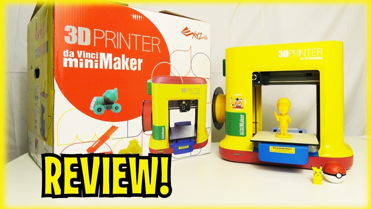 Unboxing da Vinci MINIMAKER 3D PRINTER by XYZ printing - FULL REVIEW -