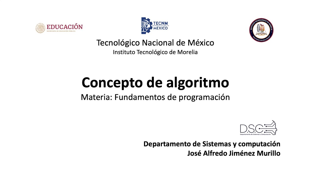 1. Concepto de algoritmo