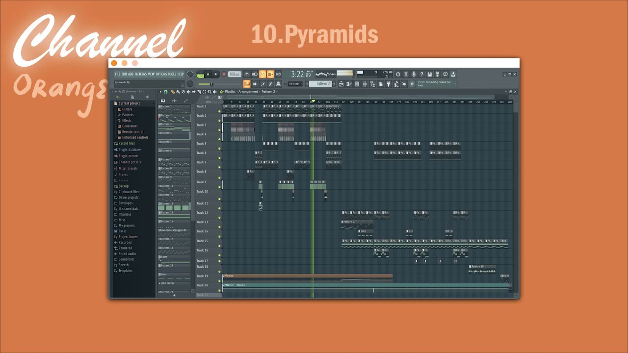 Frank Ocean - Pyramids  Instrumental FL STUDIO REMAKE [channel ORANGE.10]