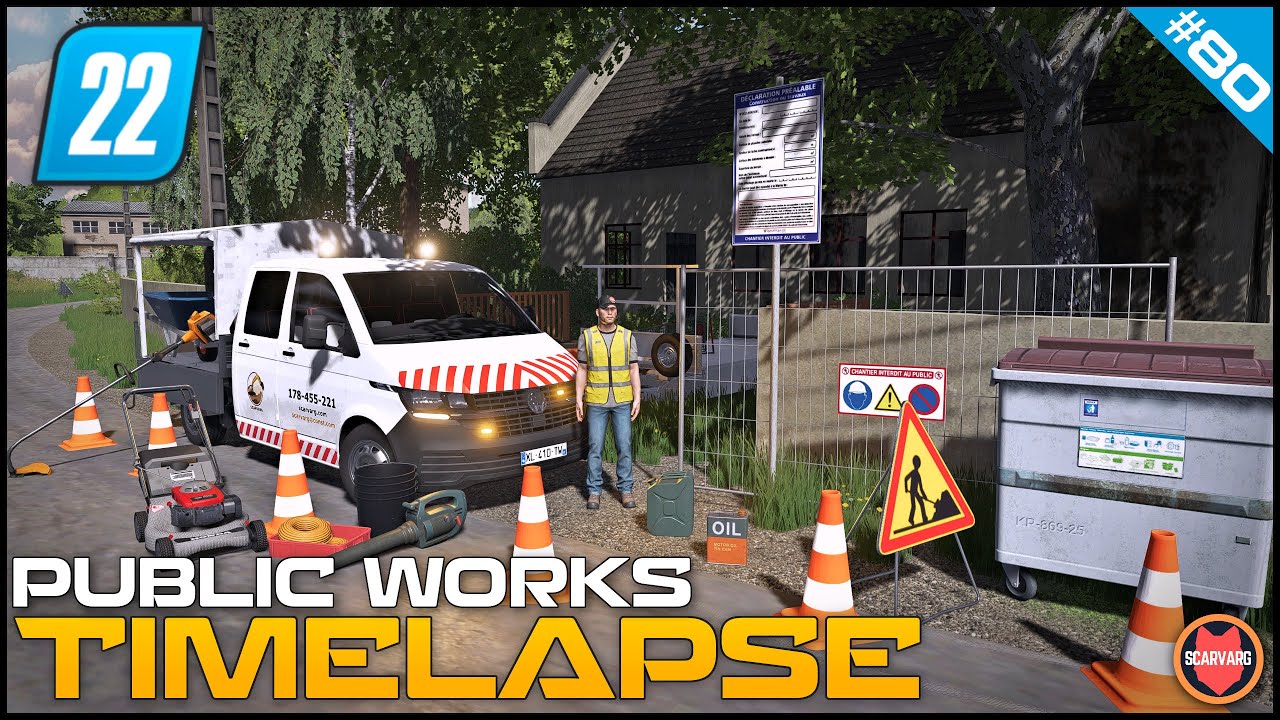 🚧 Cutting Grass On Abandoned Property +  Purchas Of New Vehicles ⭐ FS22 City Public Works Timelapse