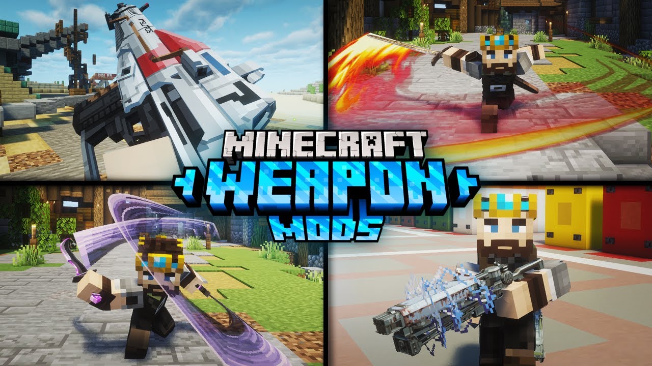 Топ-10 новых модов на оружие для Minecraft в 2026 году!