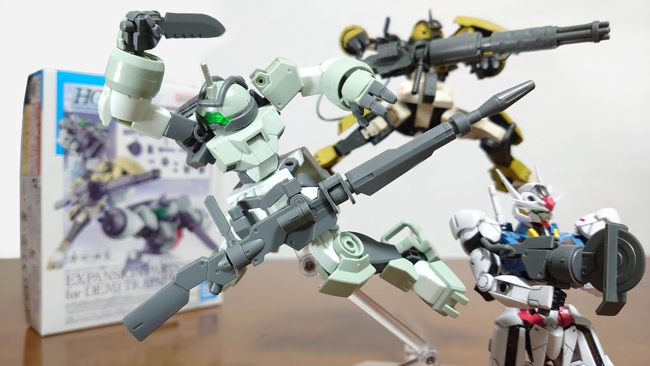（HG水星の魔女に拡張パーツセットが登場！ライフルやガトリングでデミトレーナーをカスタム！）HG 1/144 デミトレーナー用拡張パーツセット　レビュー