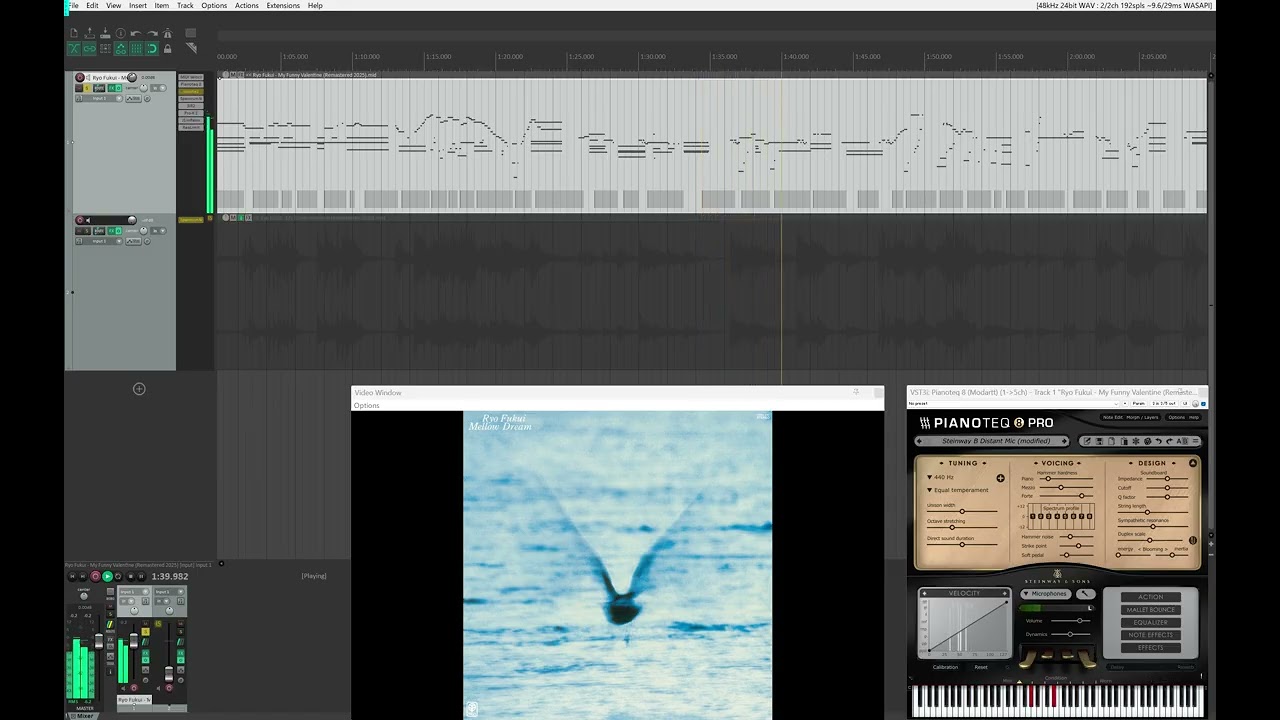 MIDI transcription of 