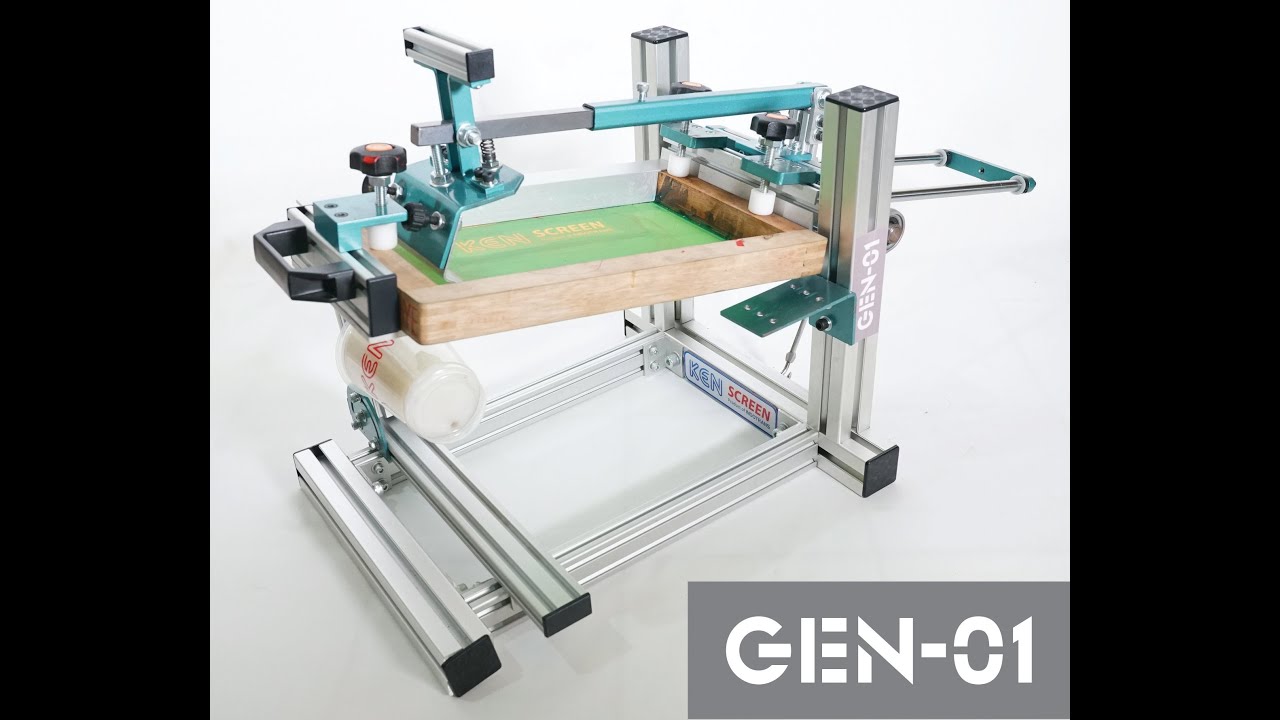 KEN  Gen-01 | Mesin Sablon Cup Gelas Plastik | Manual Cylindrical Screen Printing Machine