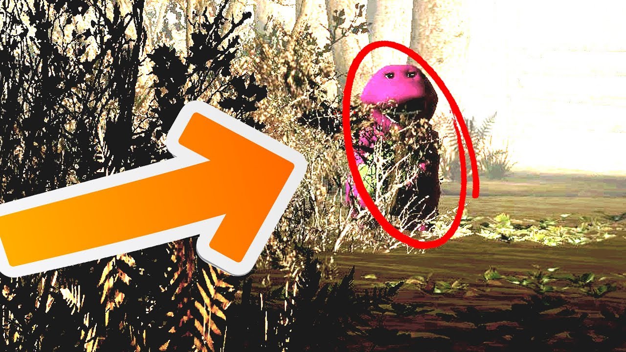 BARNEY HUNT!! - Gmod Scary Barney Mod (Garry's Mod)