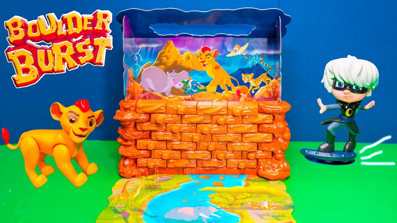 LION GUARD Boulder Burst game wth PJ Masks New Game Video