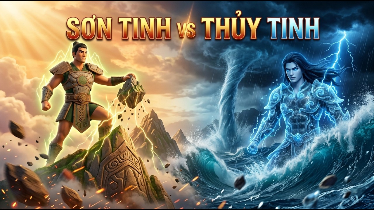 SƠN TINH vs THỦY TINH – Trận Đại Chiến Núi Và Biển Huyền Thoại!