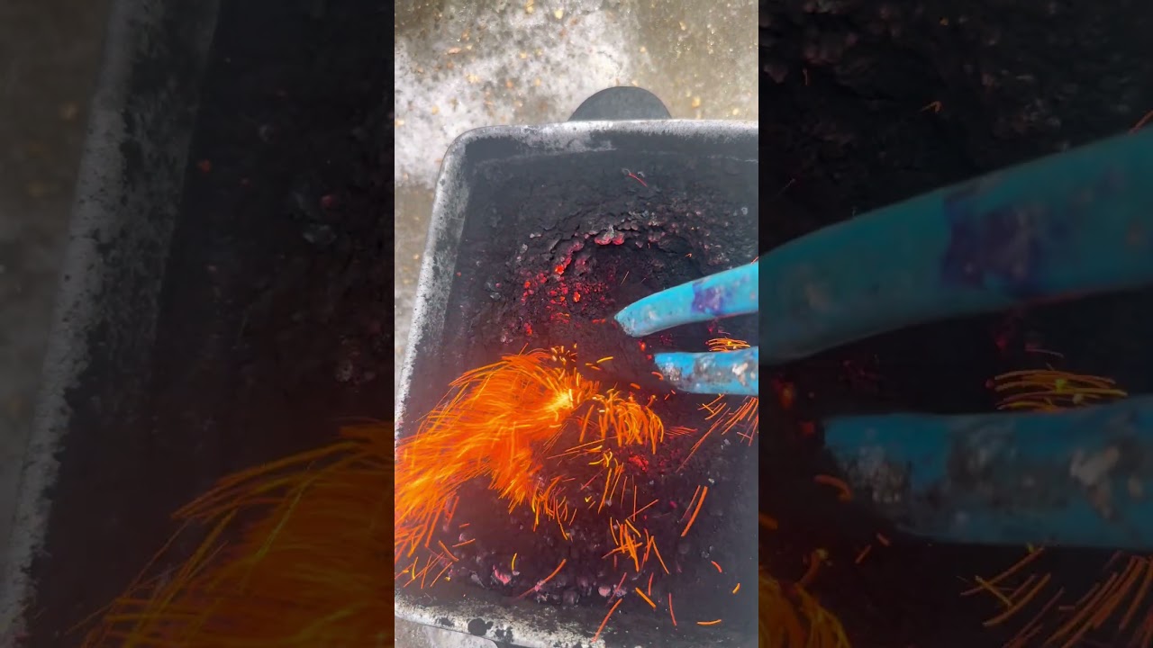 Activated carbon contain trapped hydrogen gas #chemistry#viral#science