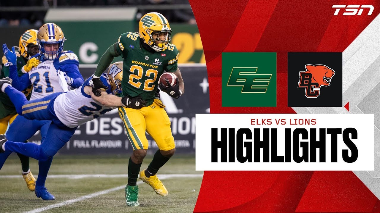 CFL WEEK 20: Edmonton Elks vs. BC Lions | FULL HIGHLIGHTS
