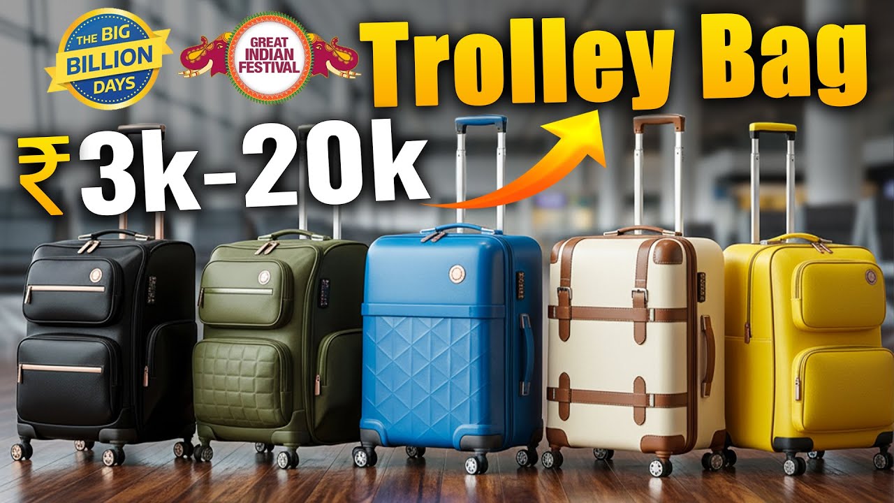 What are the TOP 5 Best trolley bag in india | best trolley bags 👉best trolley bags 2025🔥