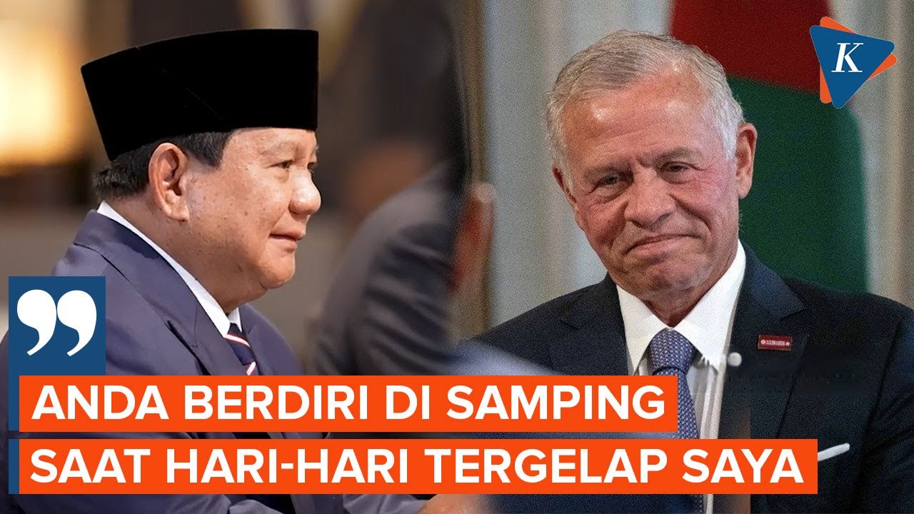 Ungkapan Prabowo ke Raja Yordania: Singgung Hari Tergelap hingga Bahas Palestina